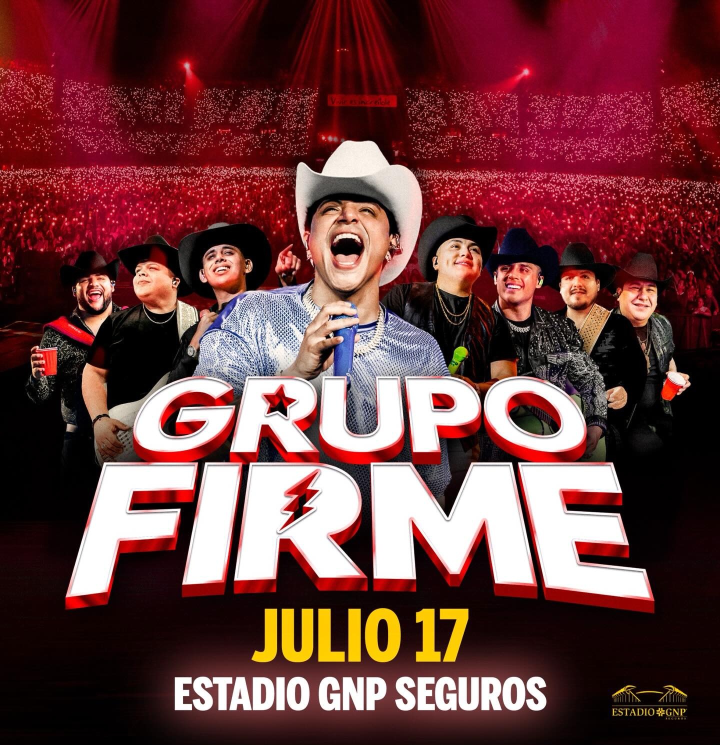 Grupo Firme Estadio GNP Seguros CDMX 17 Julio