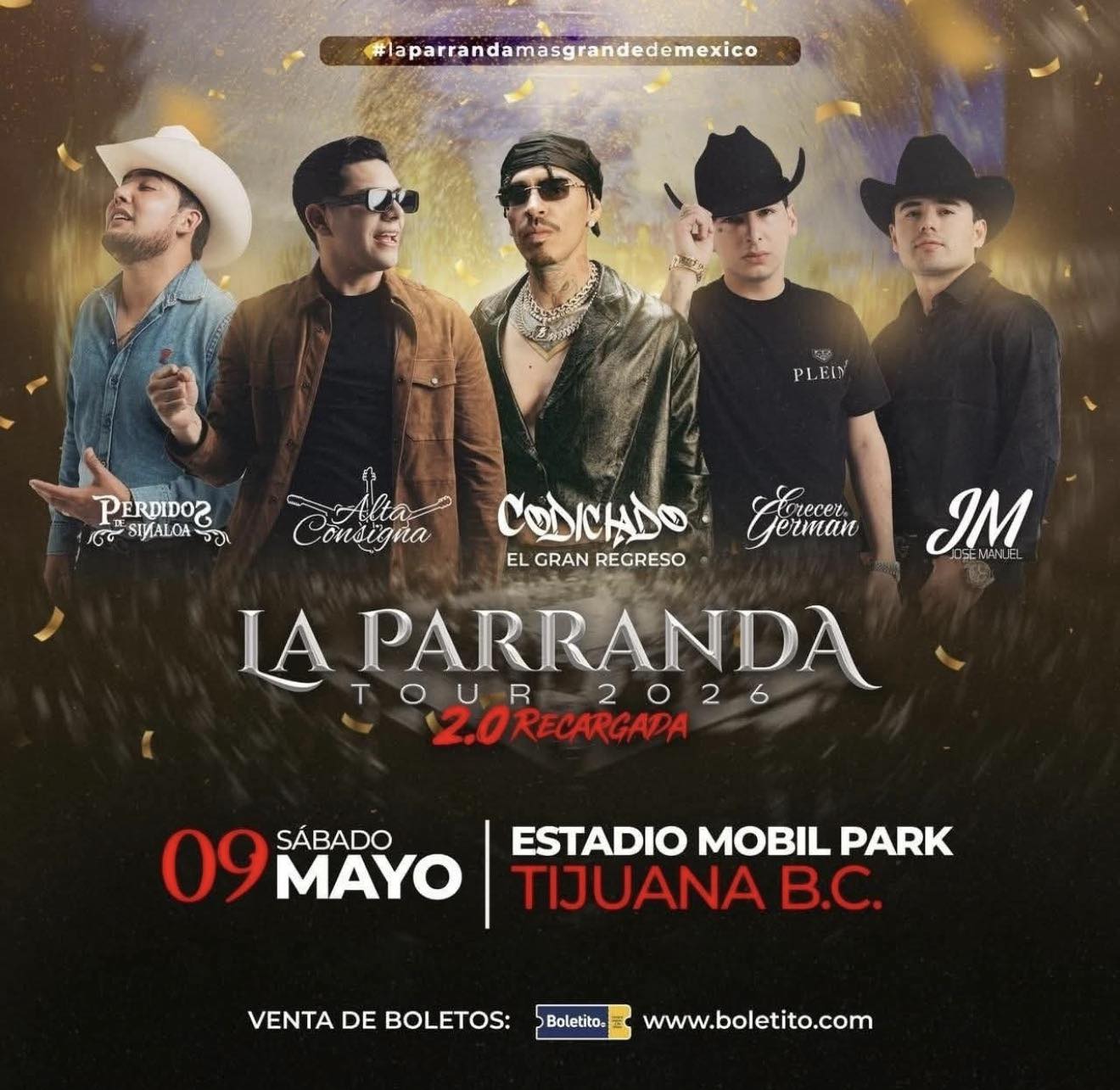 La Parranda Tour 2026 en Tijuana