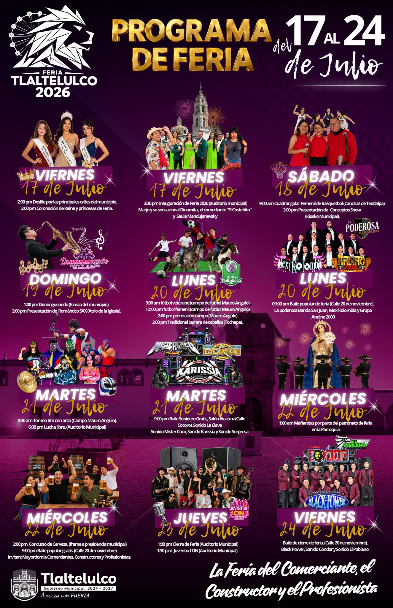 Programa de Feria La Magdalena Tlaltelulco 2026