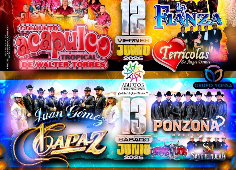 Feria Patronal Atzitzintla 2026 elenco