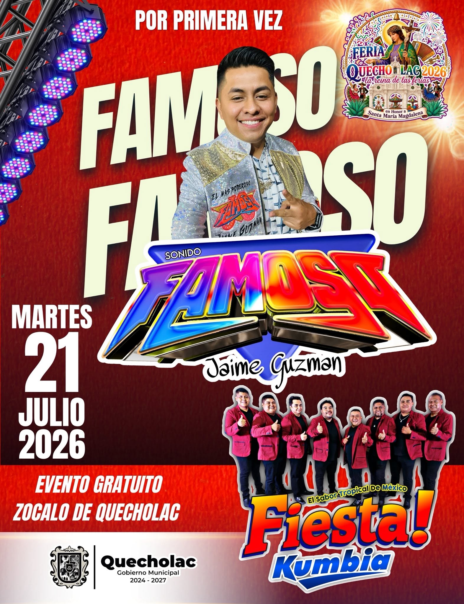 Cartelera artística Feria Quecholac 2026