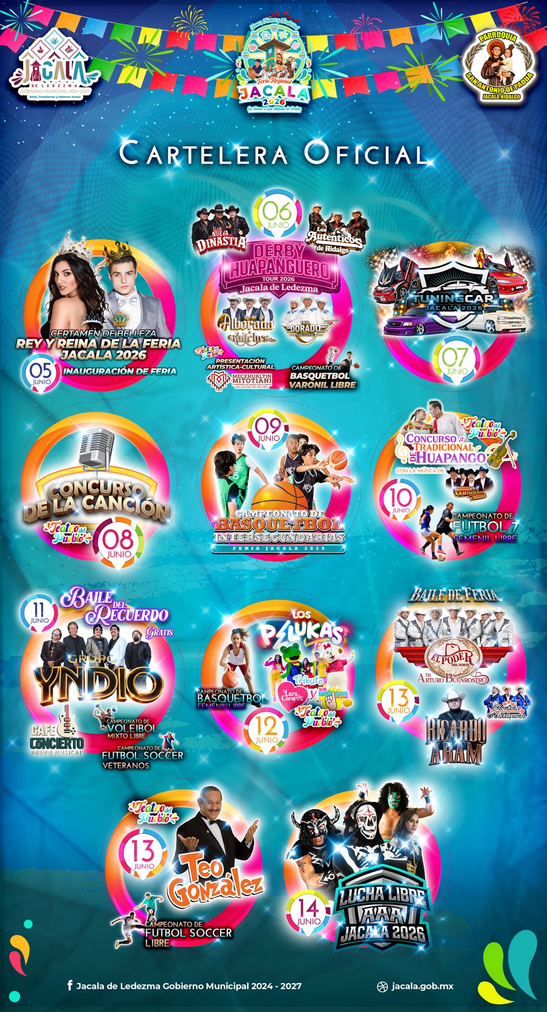 Feria Regional Jacala 2026 elenco