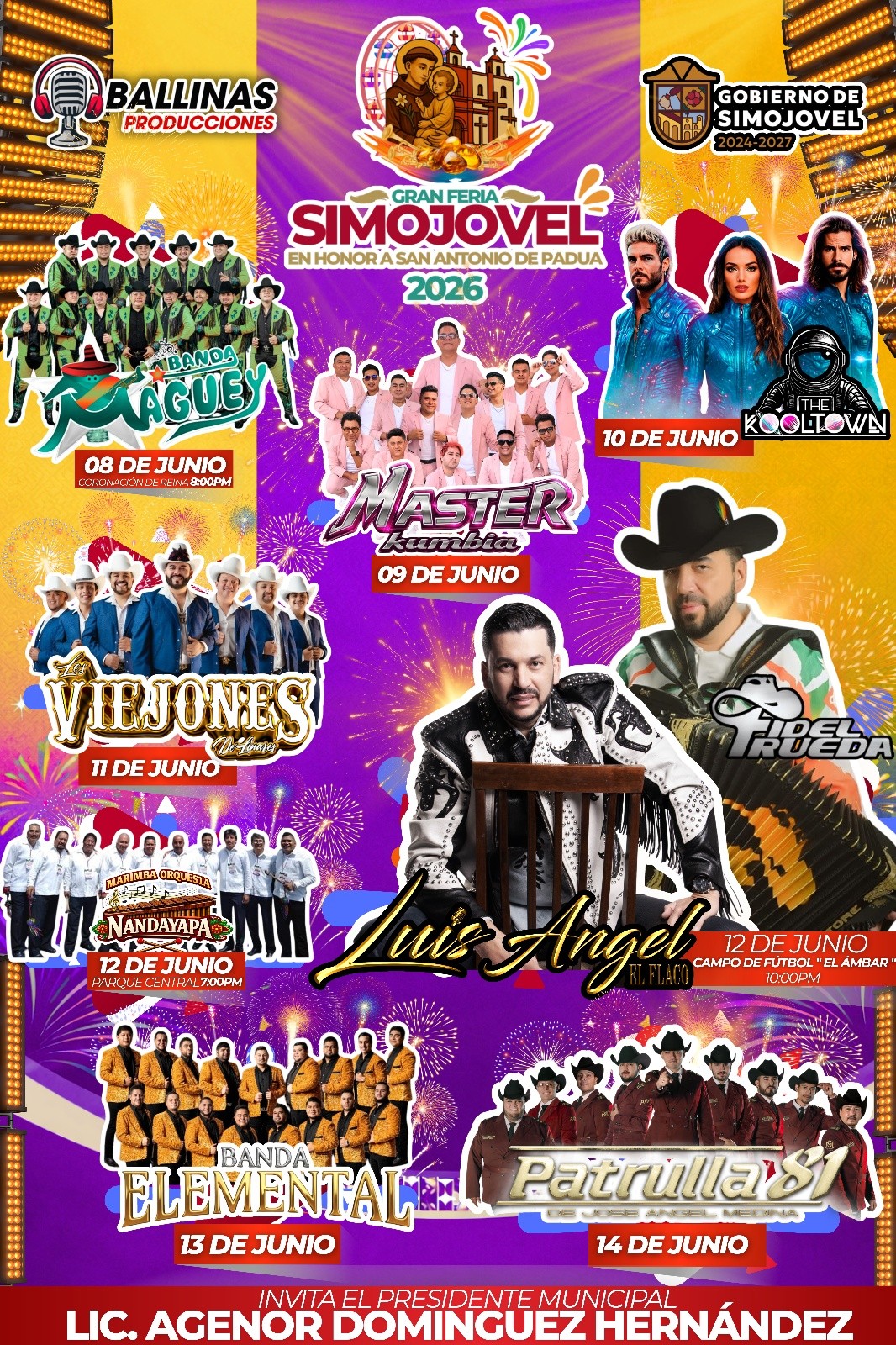 Cartelera Feria Simojovel 2026