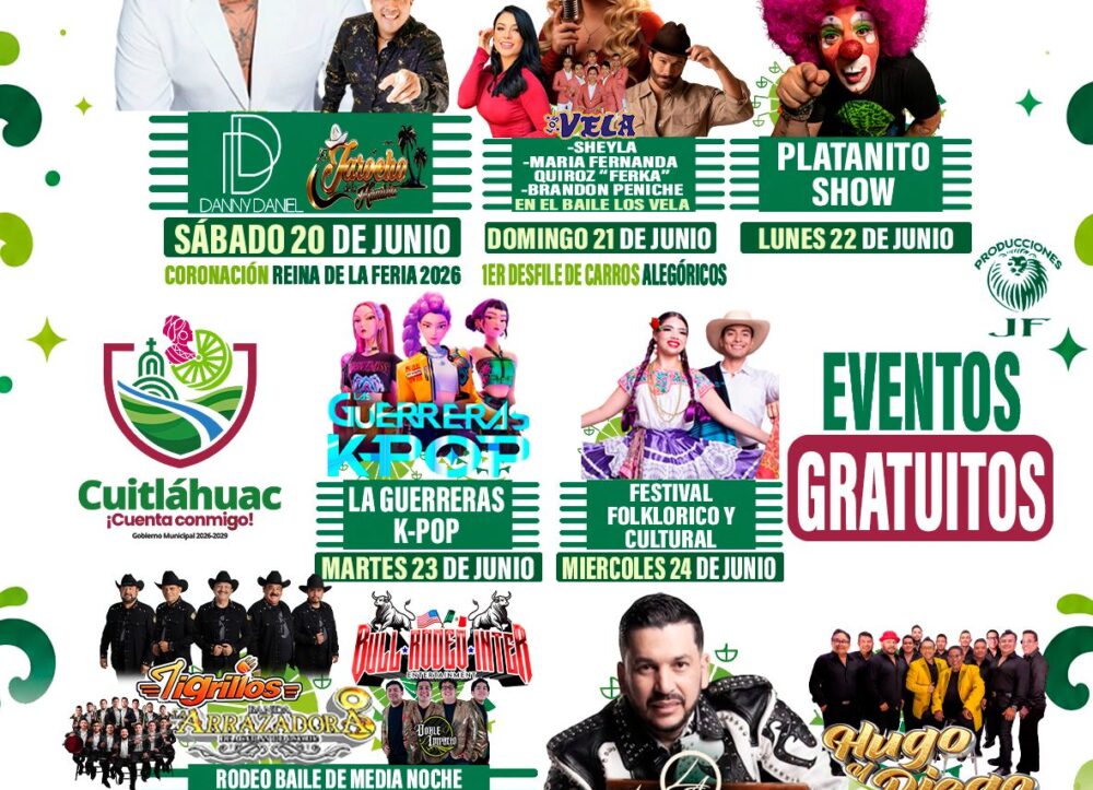 Feria de San Juan Cuitlahuac 2026 elenco
