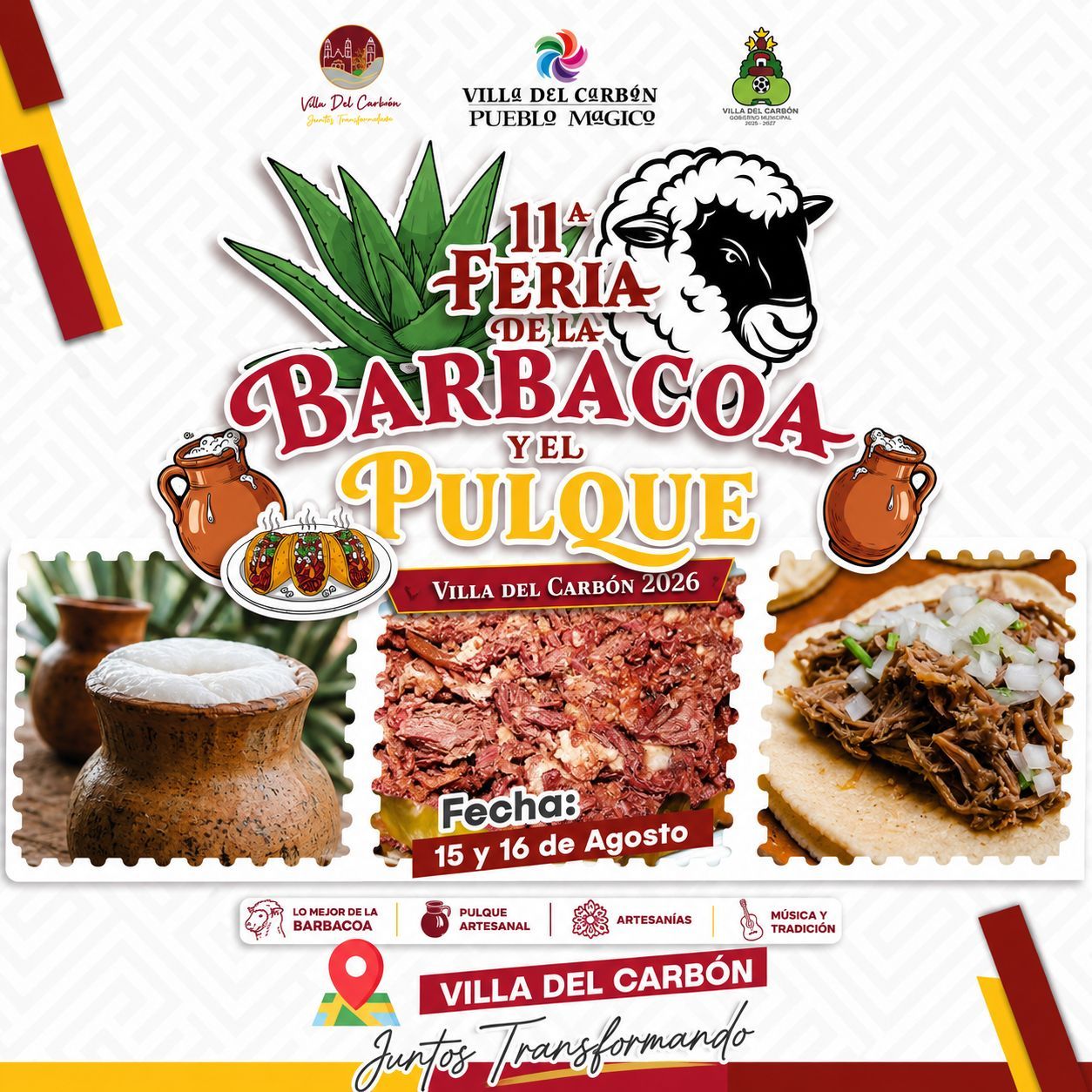 Feria de la Barbacoa y el Pulque Villa del Carbon 2026