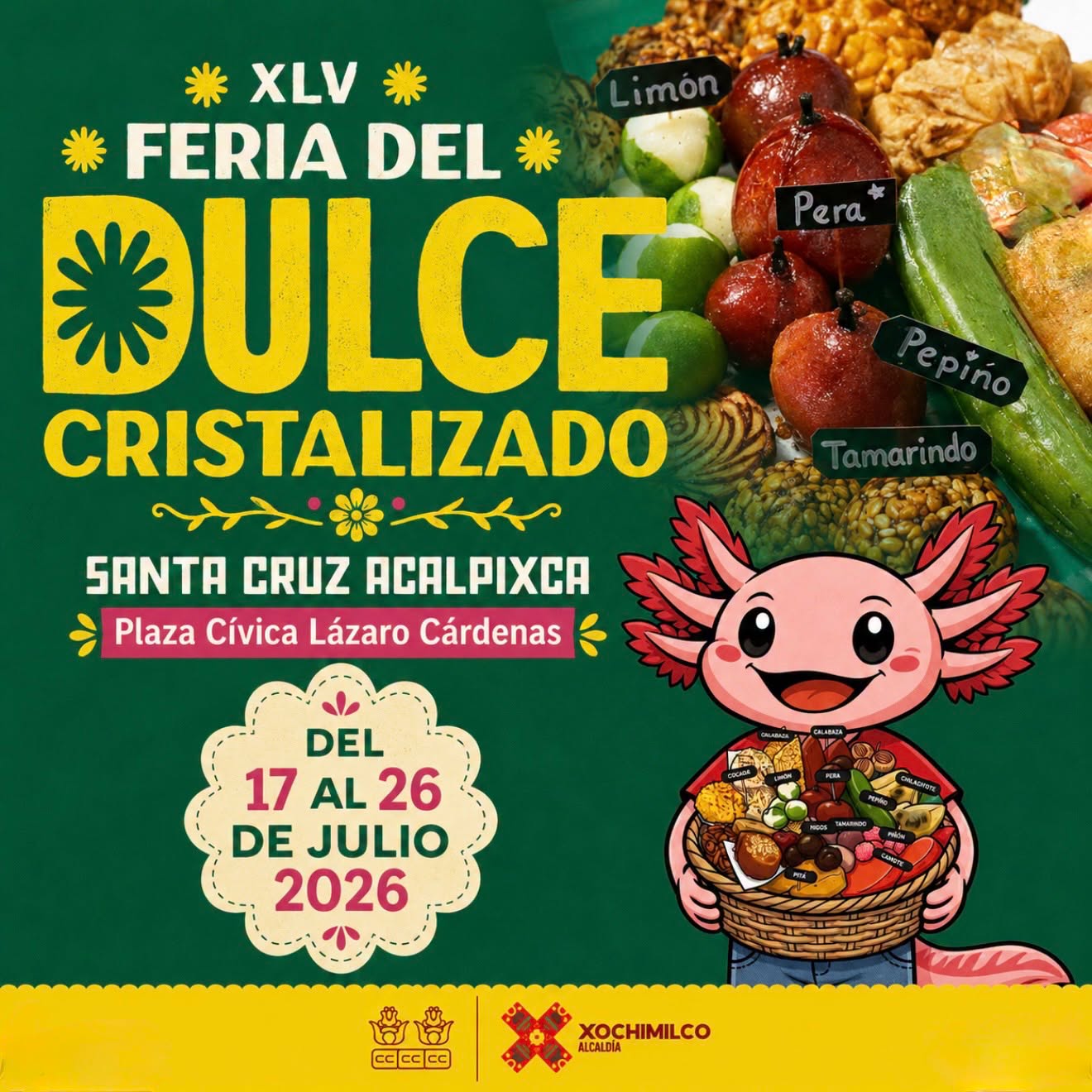 Feria del Dulce Cristalizado Santa Cruz Acalpixca 2026