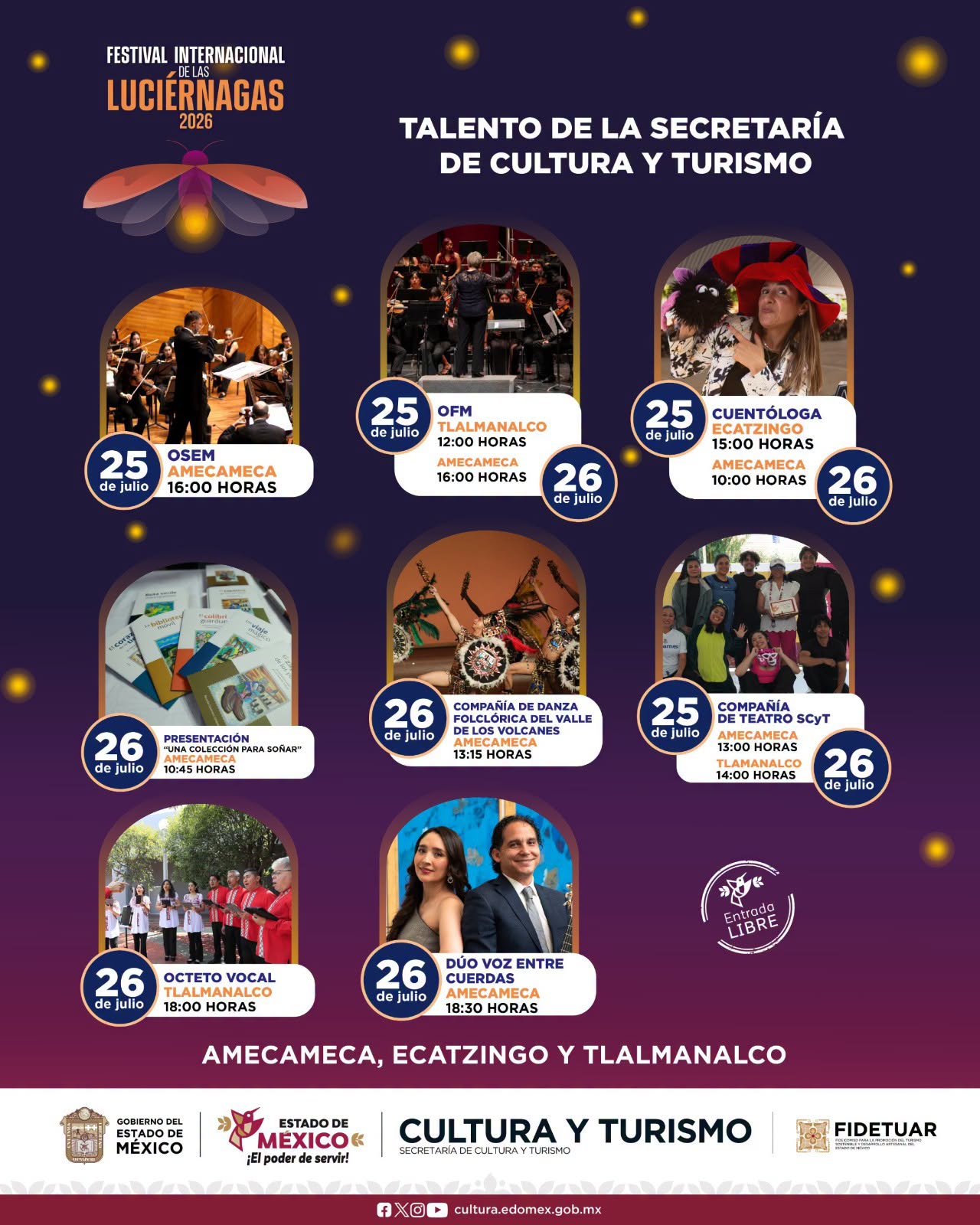 Programa Festival Internacional de las Luciérnagas 2026