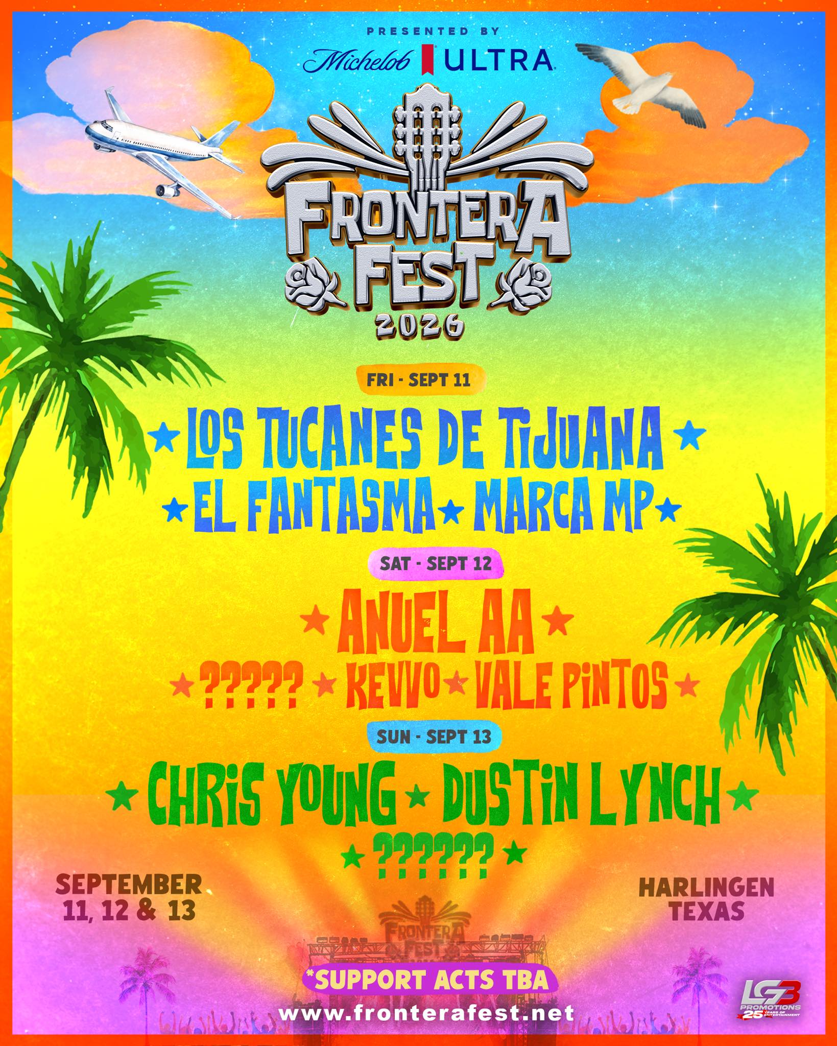 Cartelera artística Frontera Fest 2026