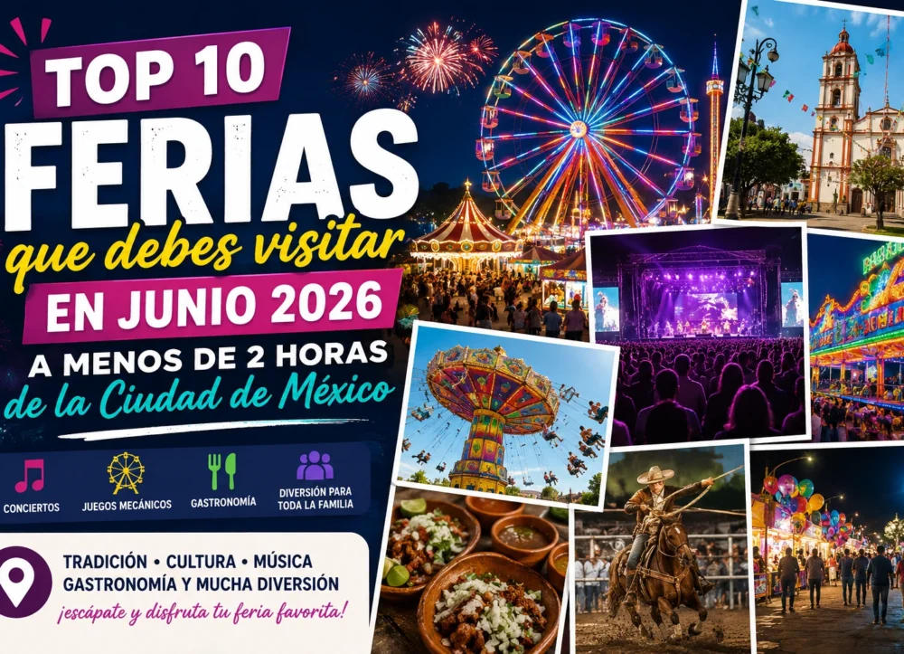 Top 10 Ferias Junio a 2 Horas CDMX