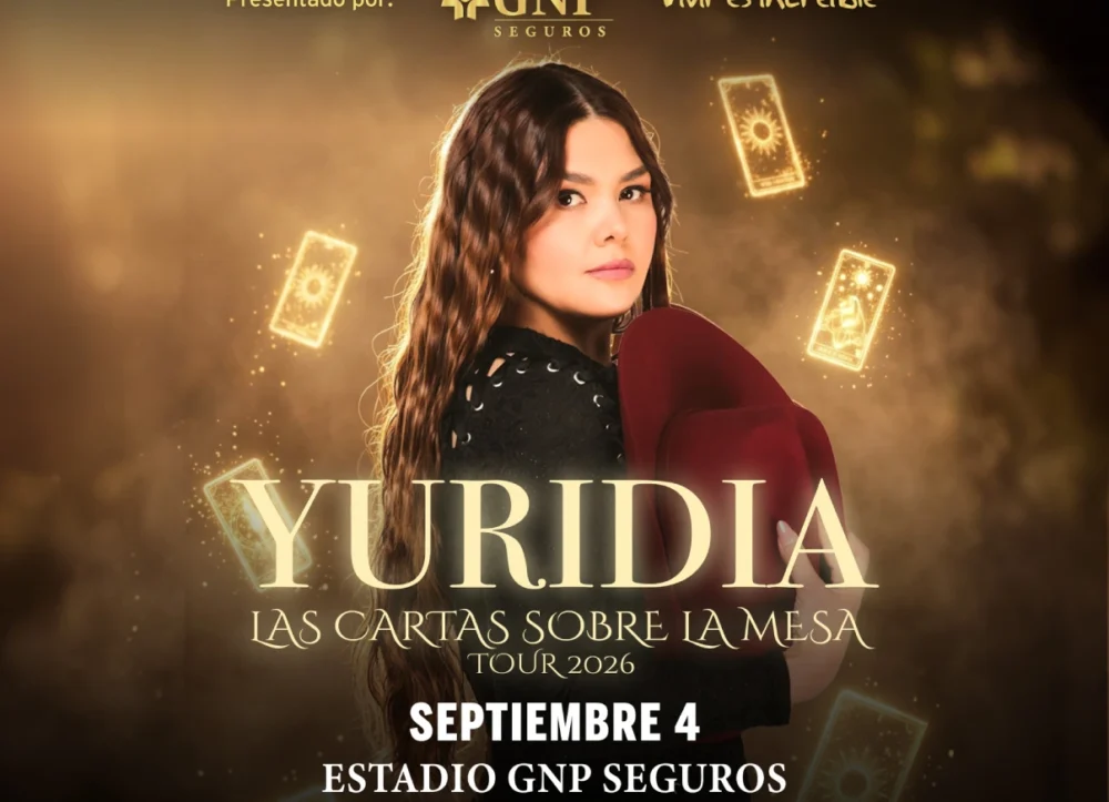 Yuridia Estadio GNP Seguros 4 Septiembre 2026