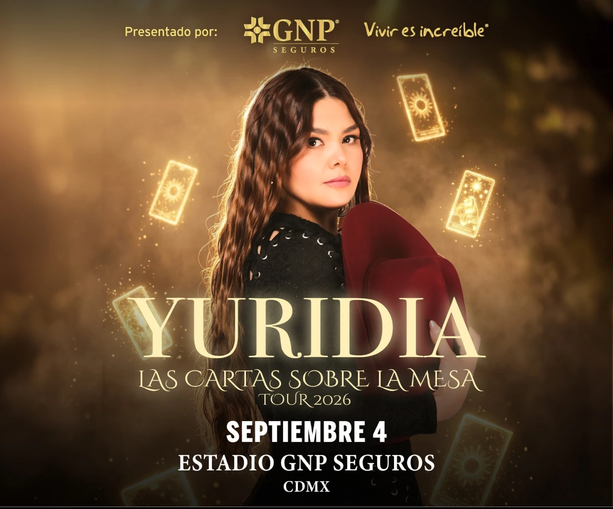 Yuridia Estadio GNP Seguros 4 Septiembre 2026