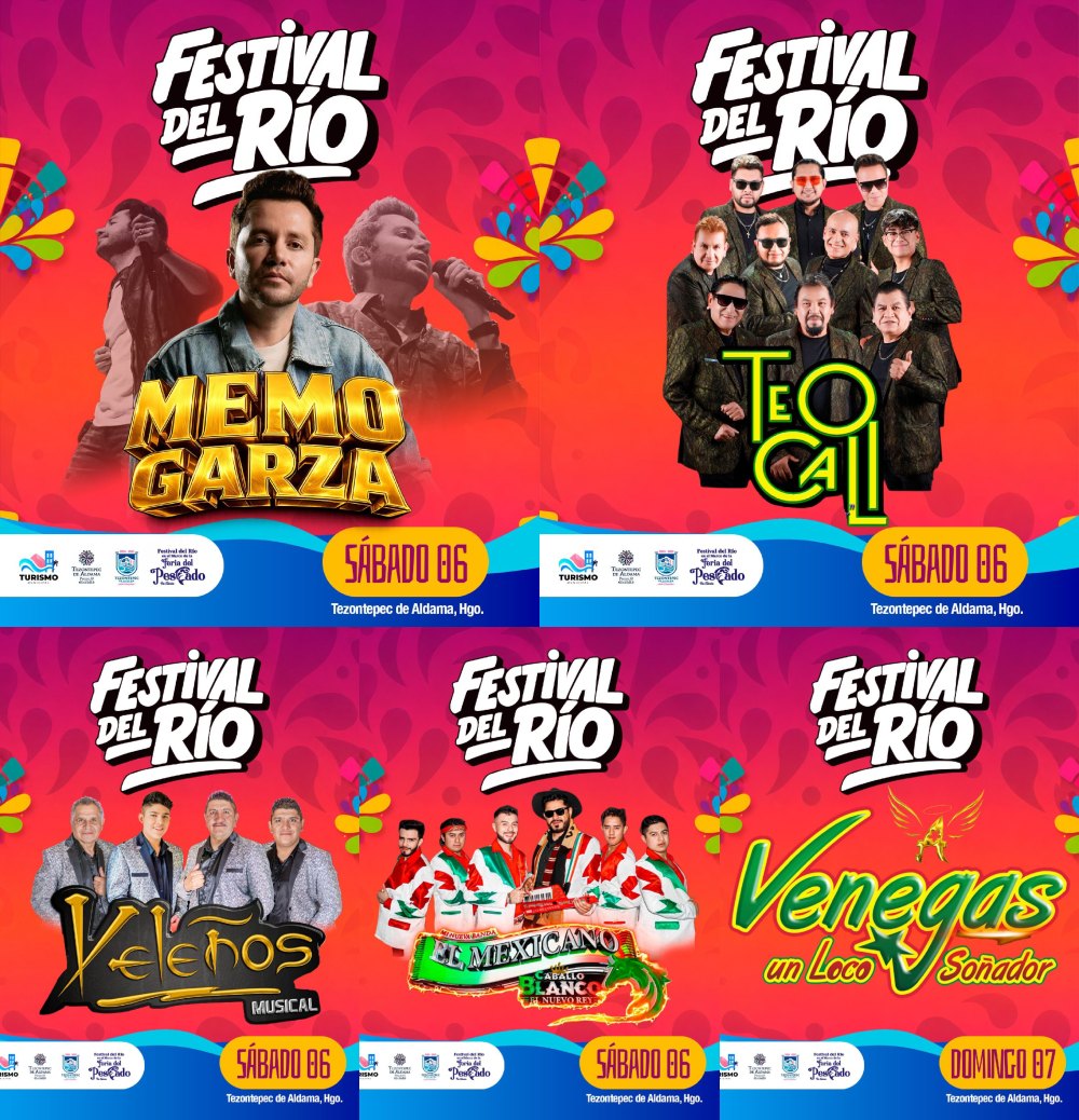 Cartelera artística Festival del Río Feria del Pescado 2026