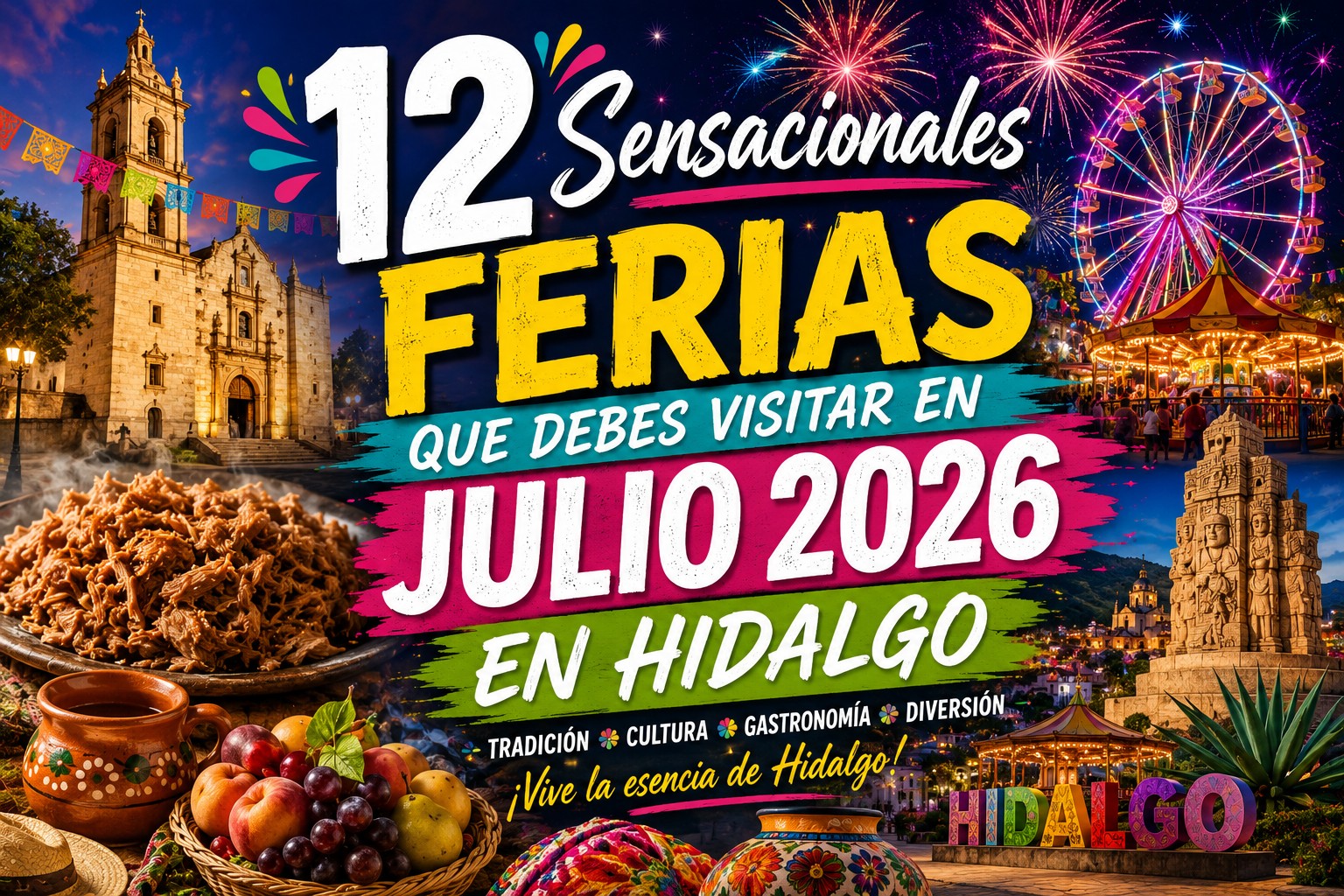 12 ferias a visitar en hidalgo en julio