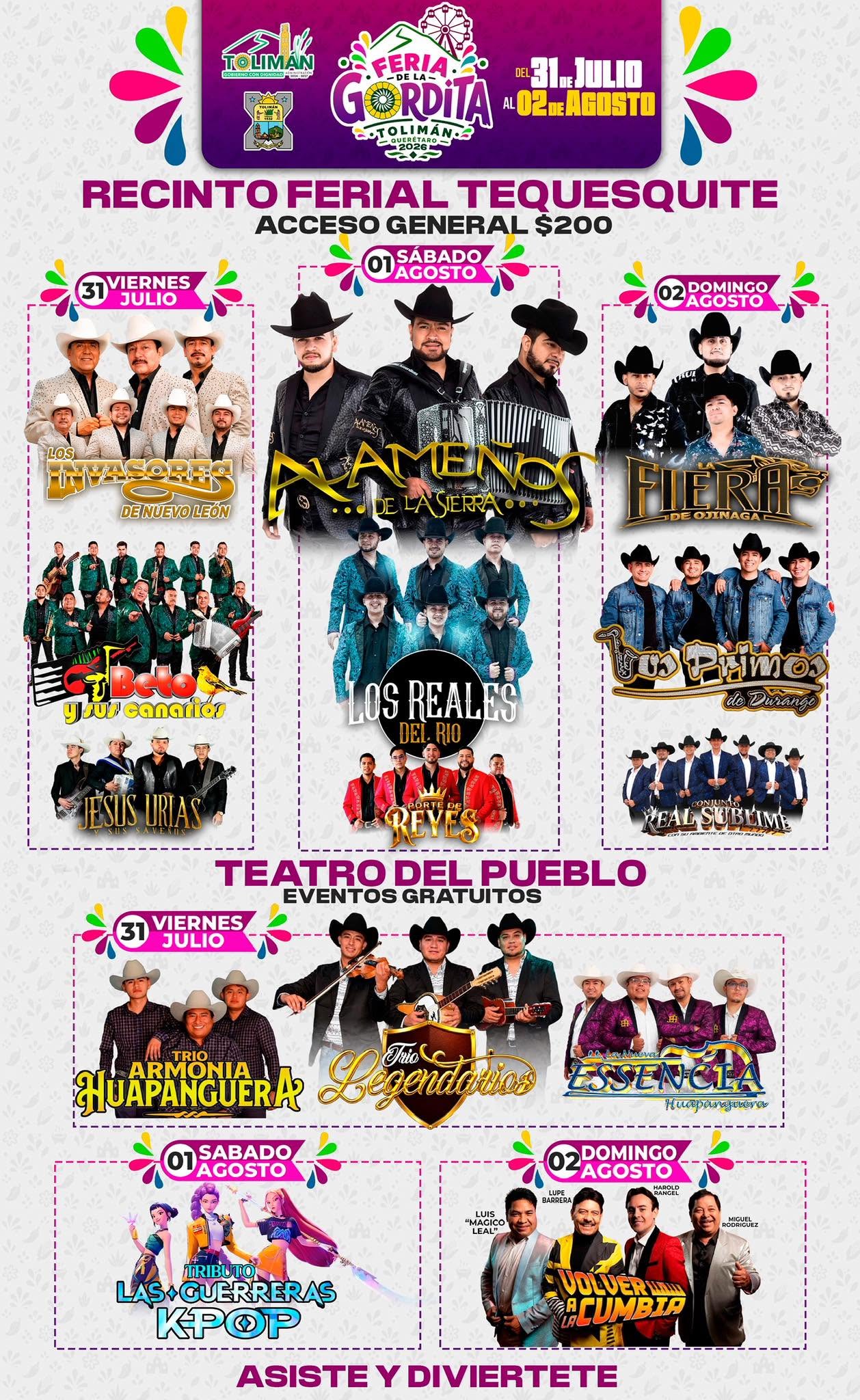 Feria de la Gordita Toliman 2026