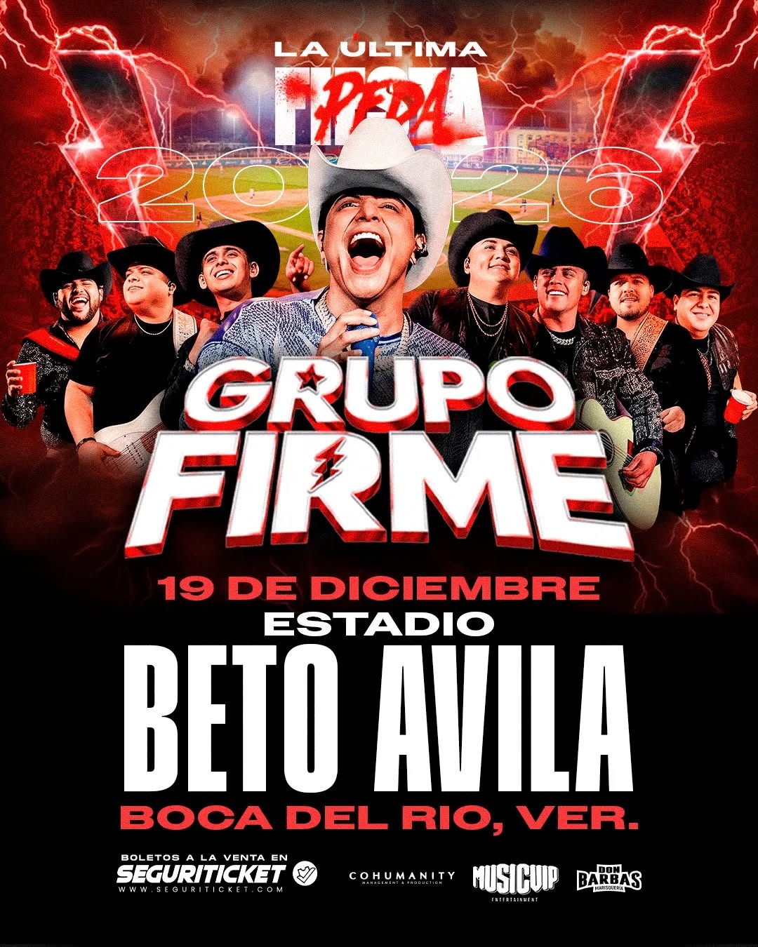 Grupo Firme en Veracruz Estadio Beto Avila