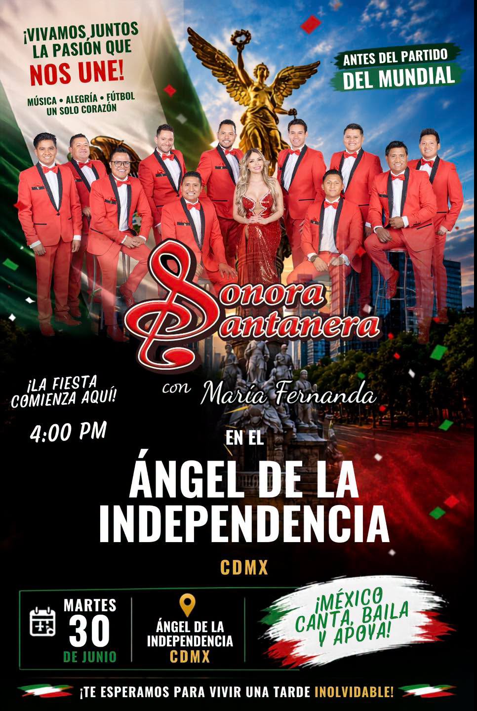 Sonora Santanera en el Angel de la Independencia