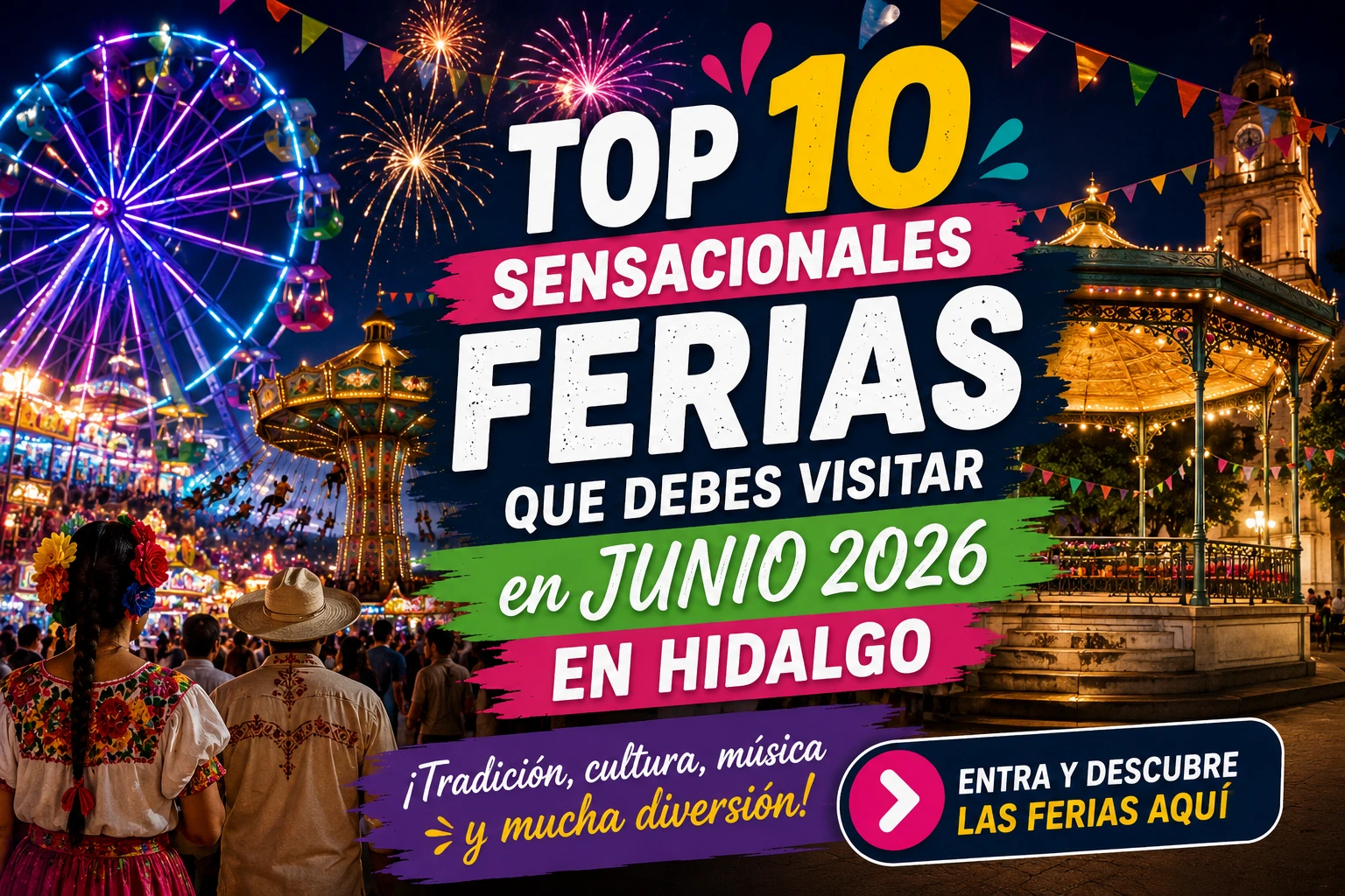 Top 10 Ferias en Hidalgo en Junio