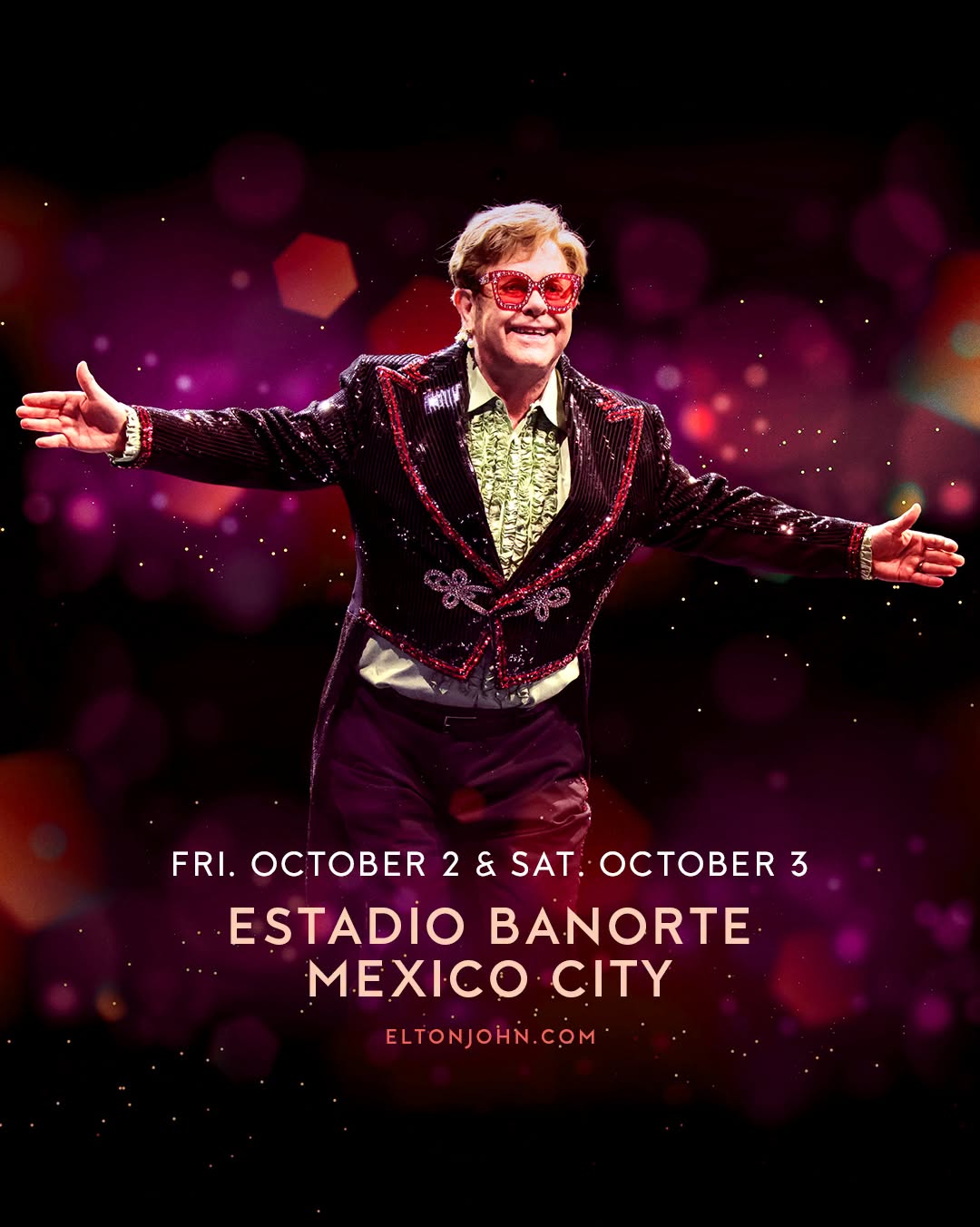 Elton John Mexico Estadio Banorte Octubre 2026