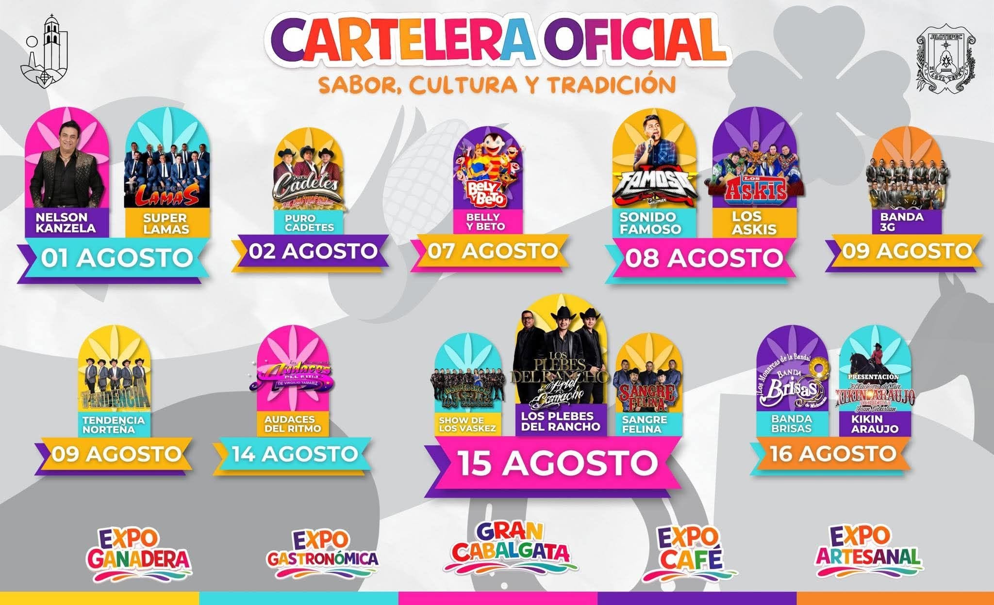 Cartelera Artística Expo Feria Jilotepec Veracruz 2026