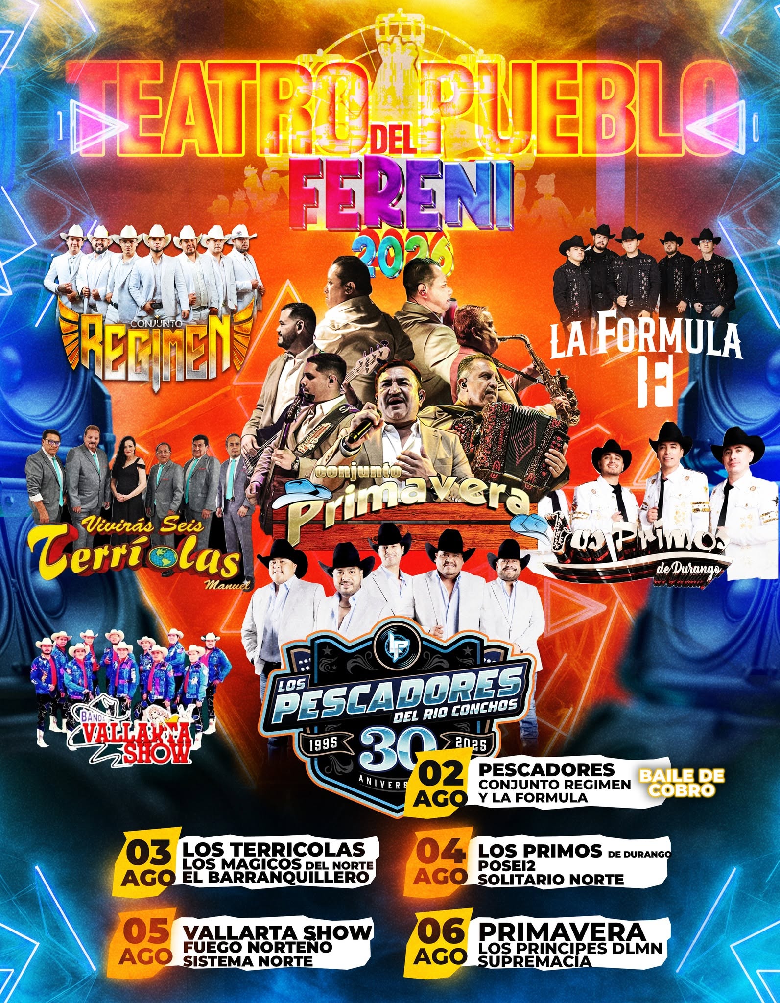 Cartelera Artística Feria Regional Nieves FERENI 2026