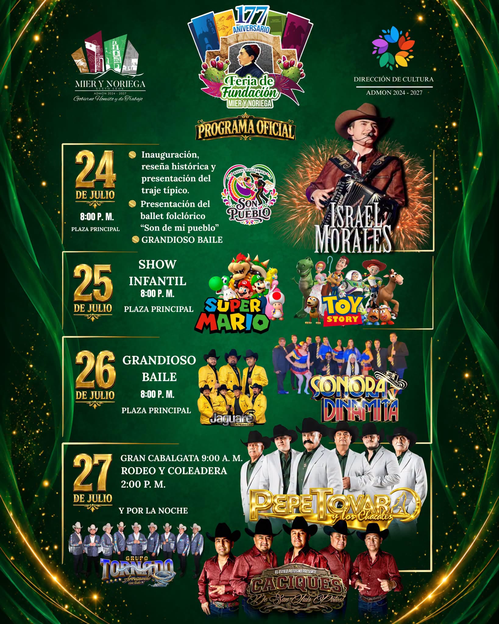 Cartelera Artística Feria de Fundación Mier y Noriega 2026