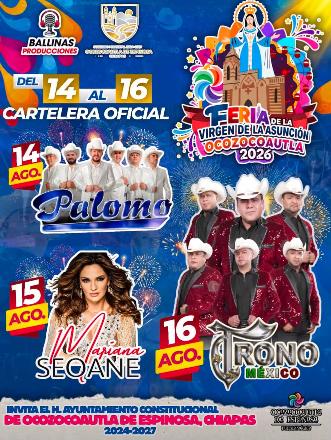 Feria de la Asunción Ocozocoautla 2026
