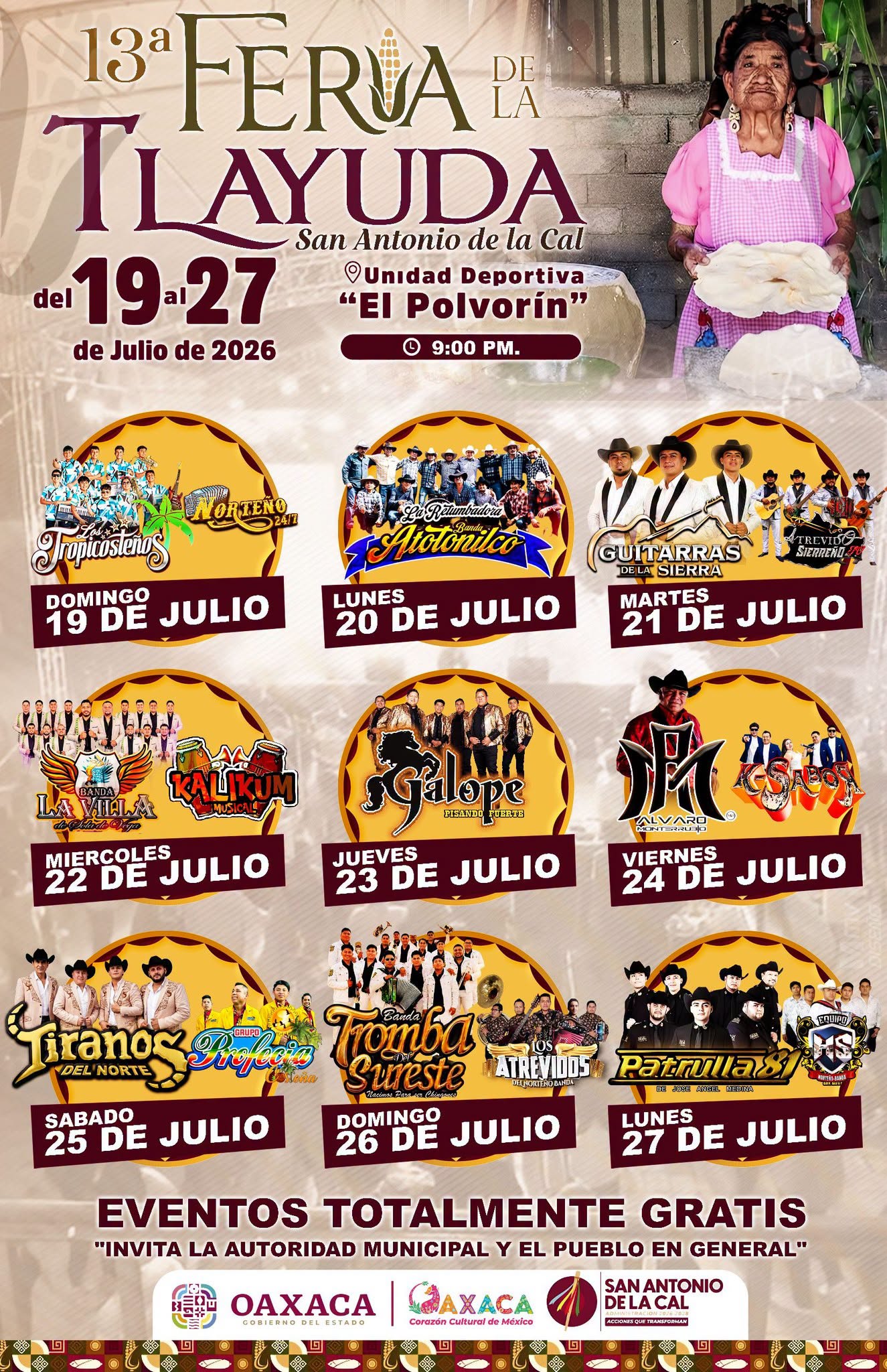 Feria de la Tlayuda San Antonio de la Cal 2026