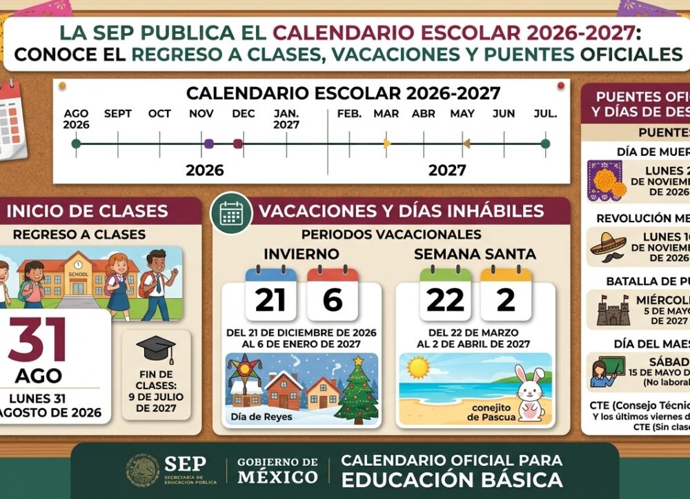 SEP calendario escolar 2026-2027