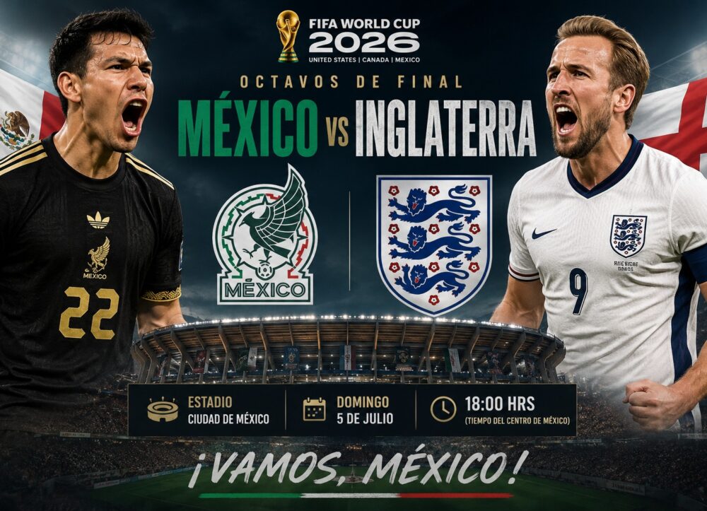 mexico vs inglaterra octavos de final 2026