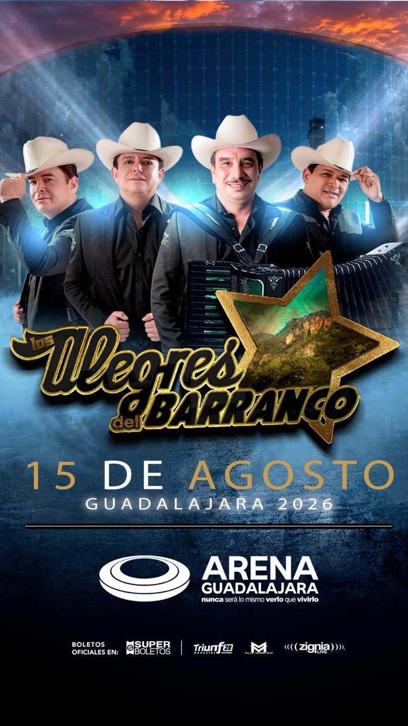 Alegres del Barranco Arena Guadalajara 2026