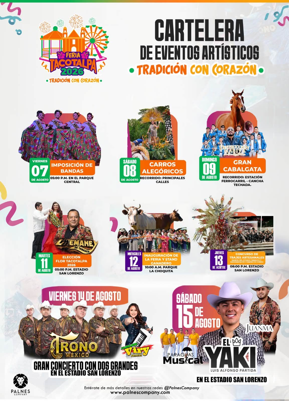 Cartelera Feria Tacotalpa 2026