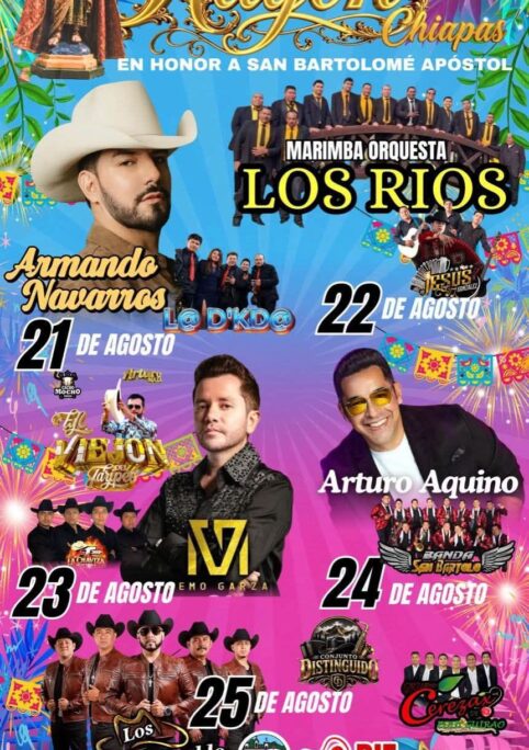 Feria de San Bartolomé Rayón 2026 elenco