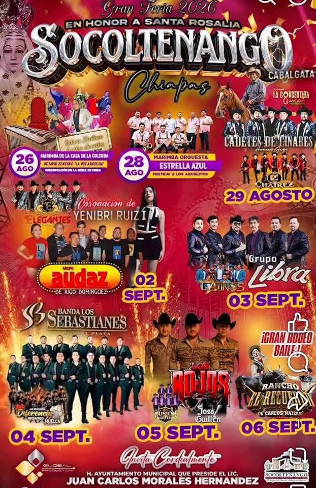 Feria de Santa Rosalia Socoltenango 2026