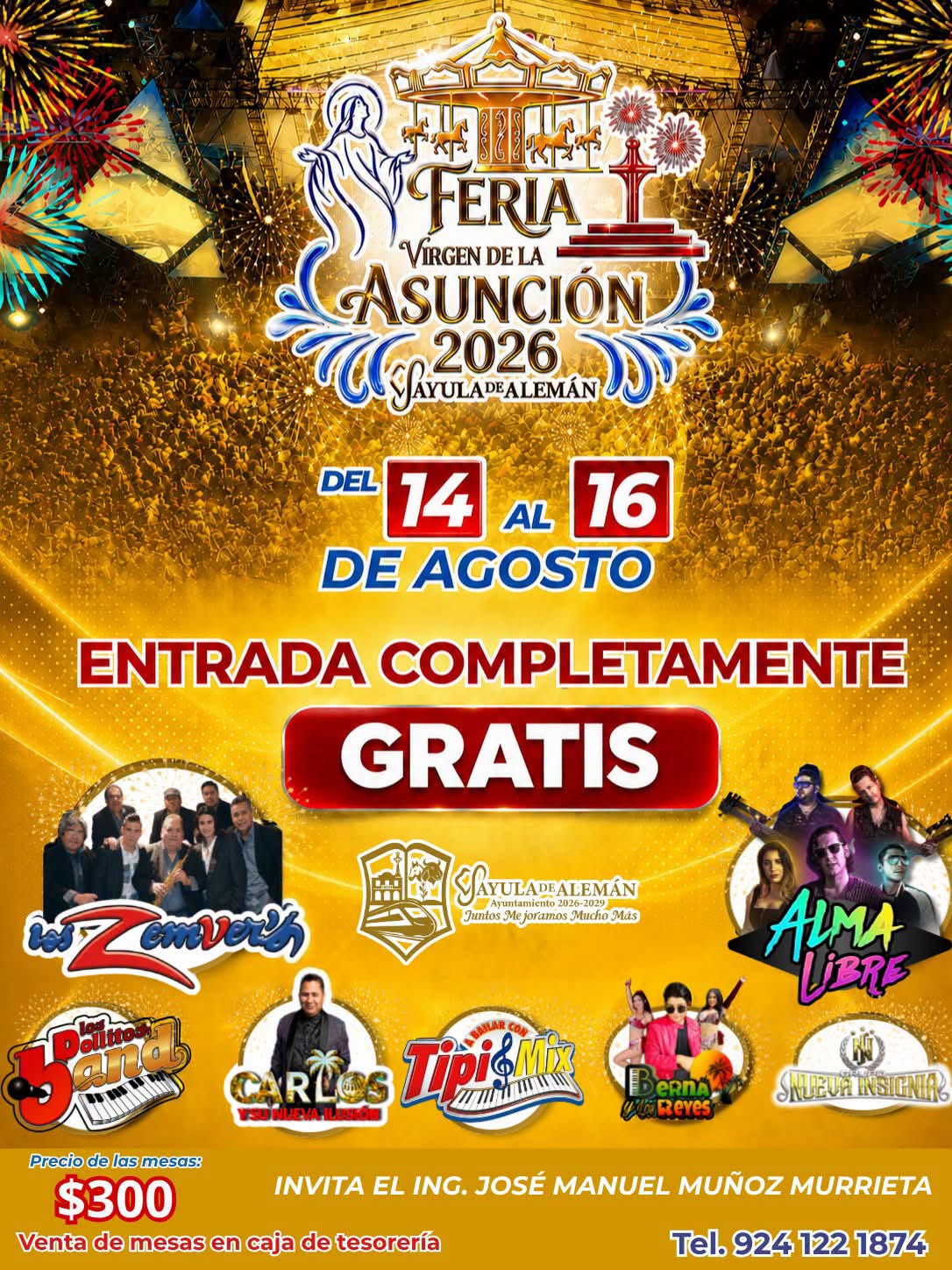 Feria de la Asunción Sayula de Aleman 2026