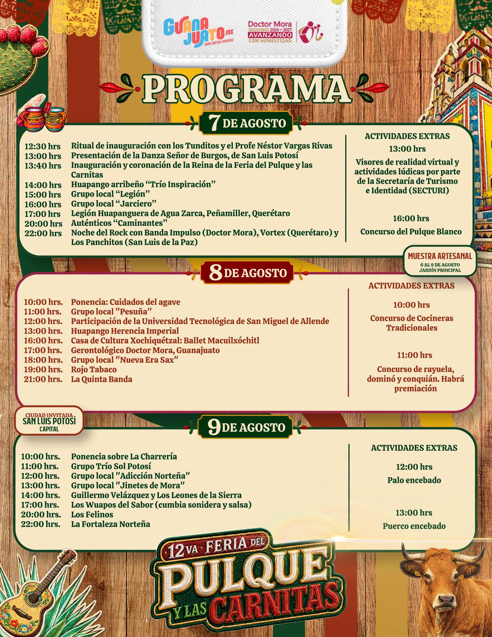 Programa Feria del Pulque y las Carnitas Doctor Mora 2026