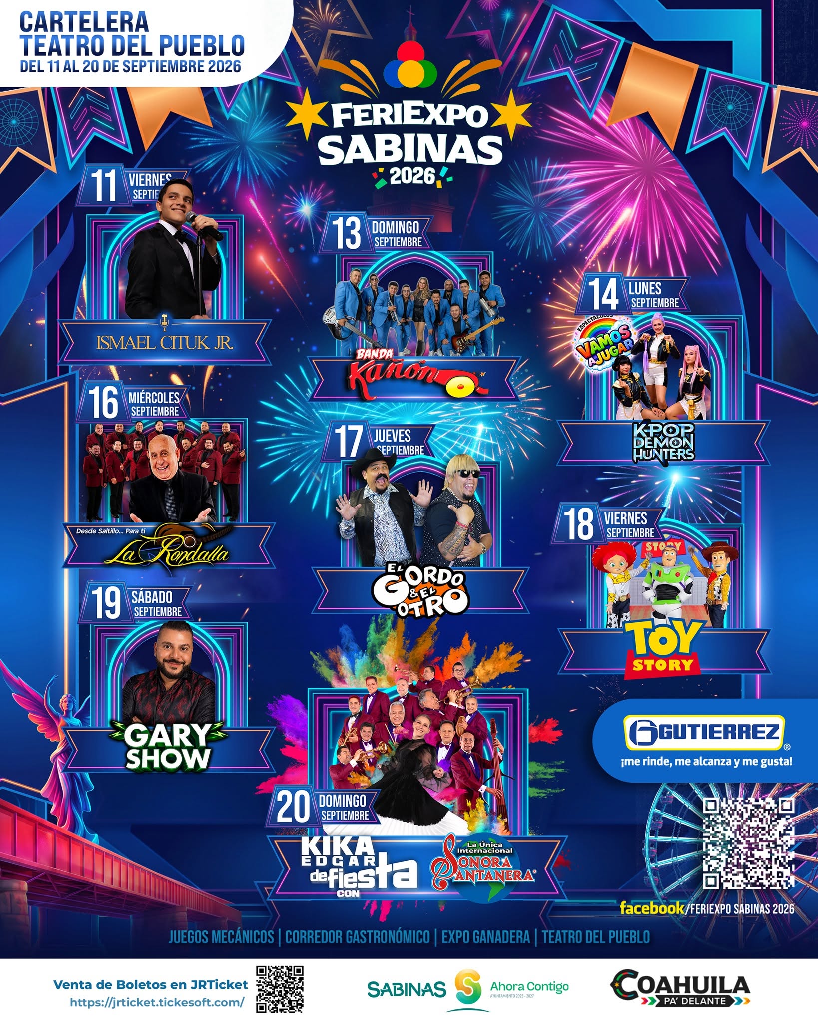 Teatro del Pueblo Feriexpo Sabinas 2026