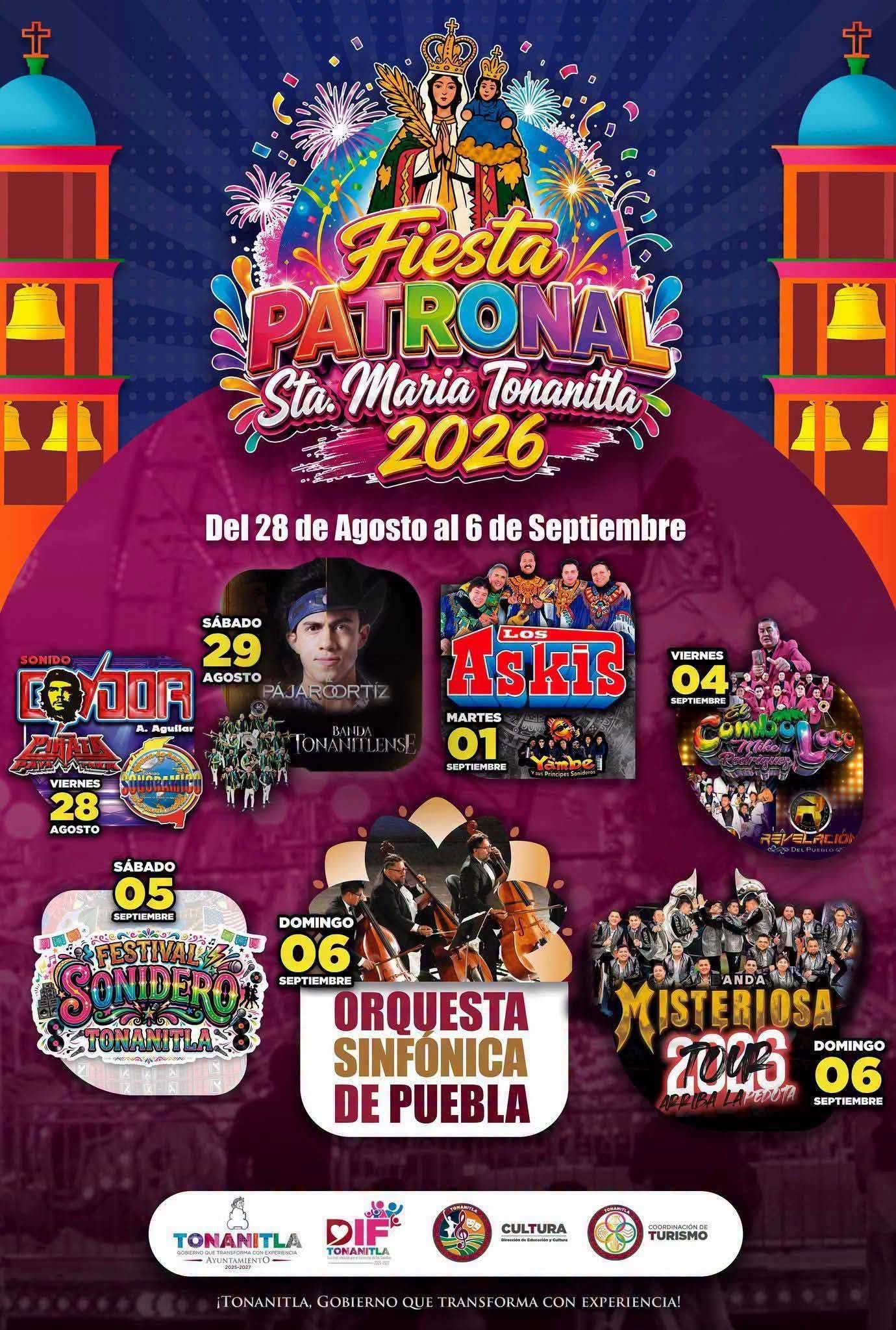 Fiesta Patronal Santa María Tonanitla 2026