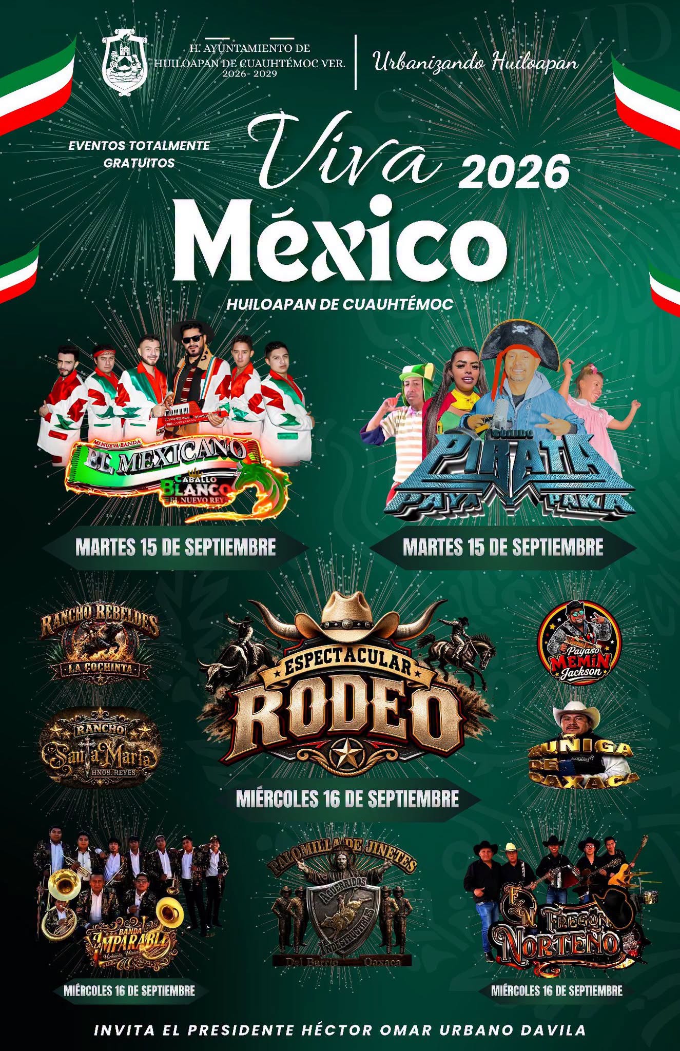 Fiestas Patrias Huiloapan de Cuauhtémoc 2026