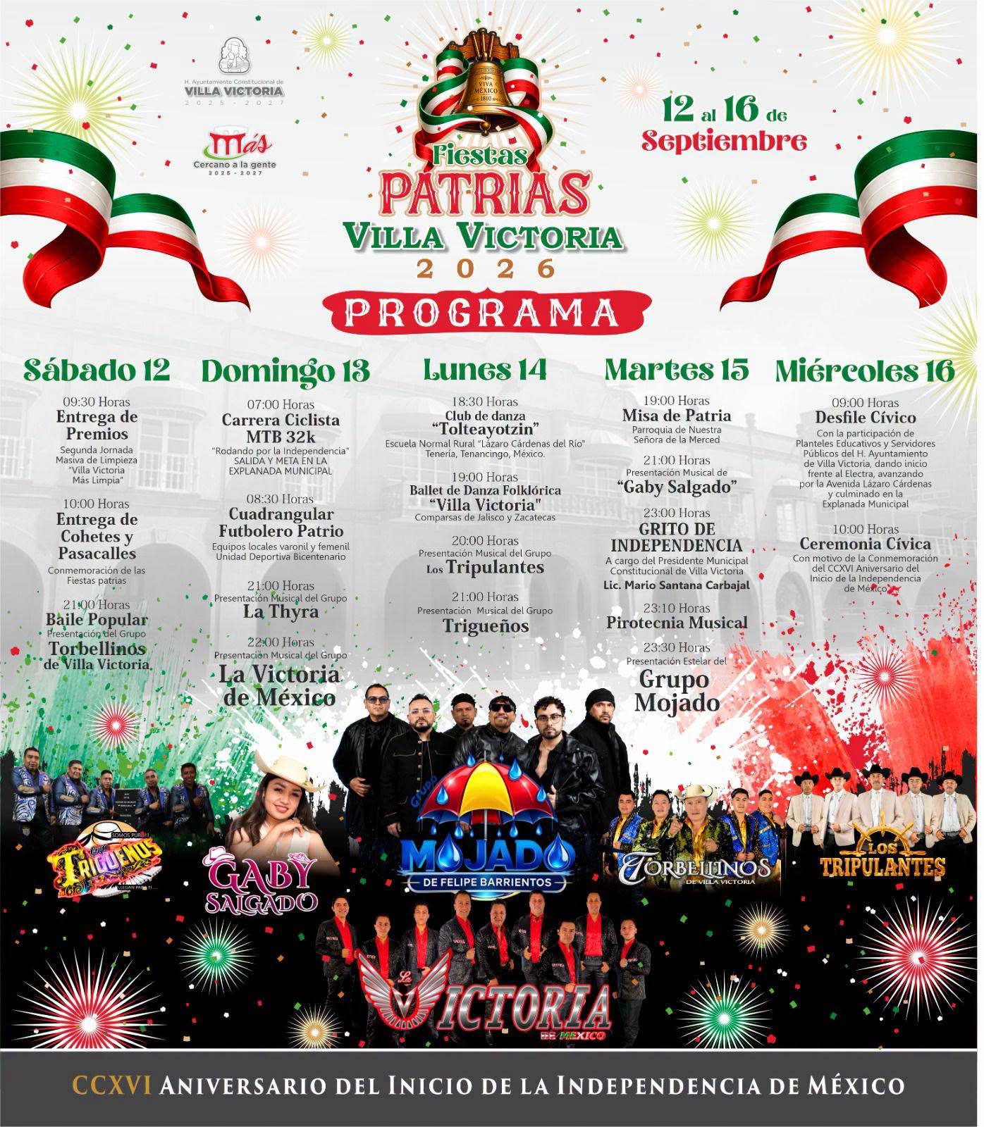 Programa Fiestas Patrias Villa Victoria 2026