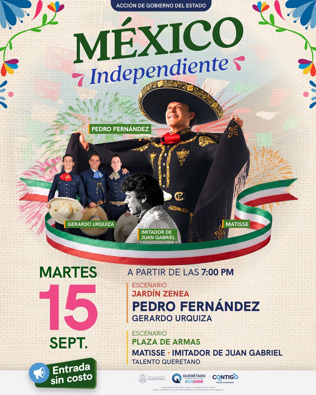 Grito de Independencia 2026 en Queretaro