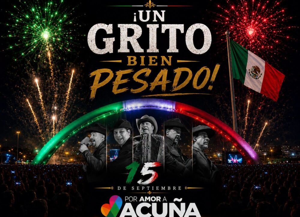 Grito de Independencia 2026 en acuña grupo pesado