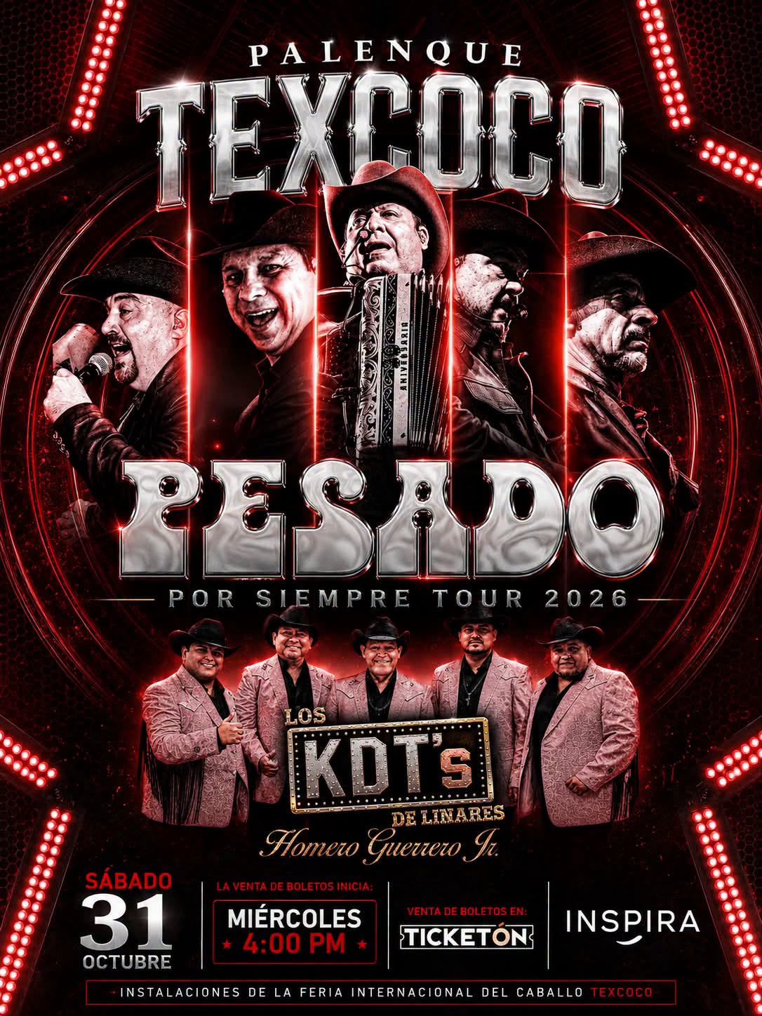 Grupo Pesado en el Palenque de Texcoco Edomex