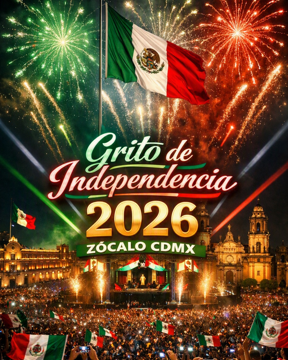 grito de independencia 2026 en el zocalo cdmx 15 septiembre