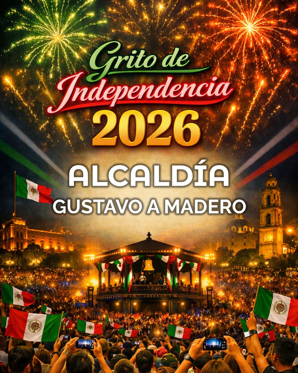 grito de independencia 2026 fiestas patrias GUSTAVO A MADERO