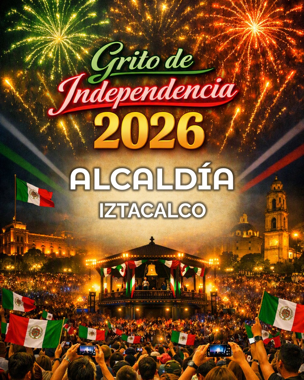 grito de independencia 2026 fiestas patrias IZTACALCO
