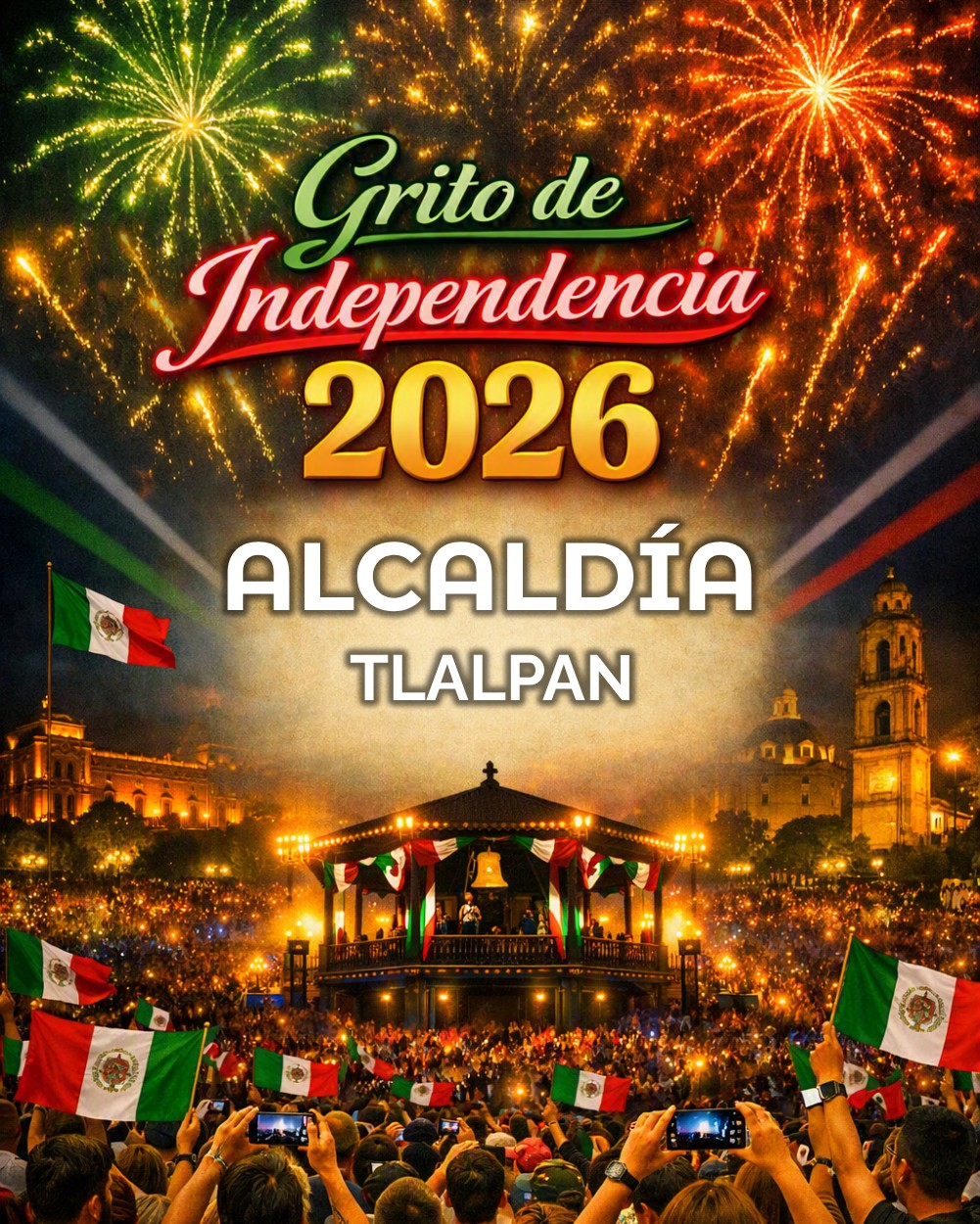 grito de independencia 2026 fiestas patrias TLALPAN