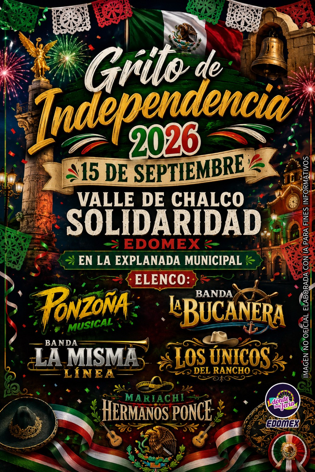 grito de independencia 2026 valle de chalco edomex