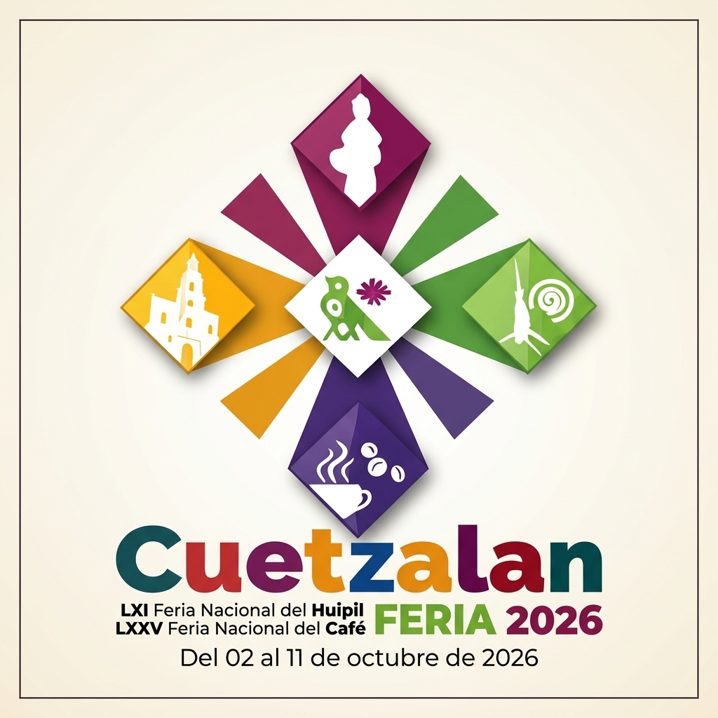 Feria del Cafe y del Huipil Cuetzalan 2026 logo