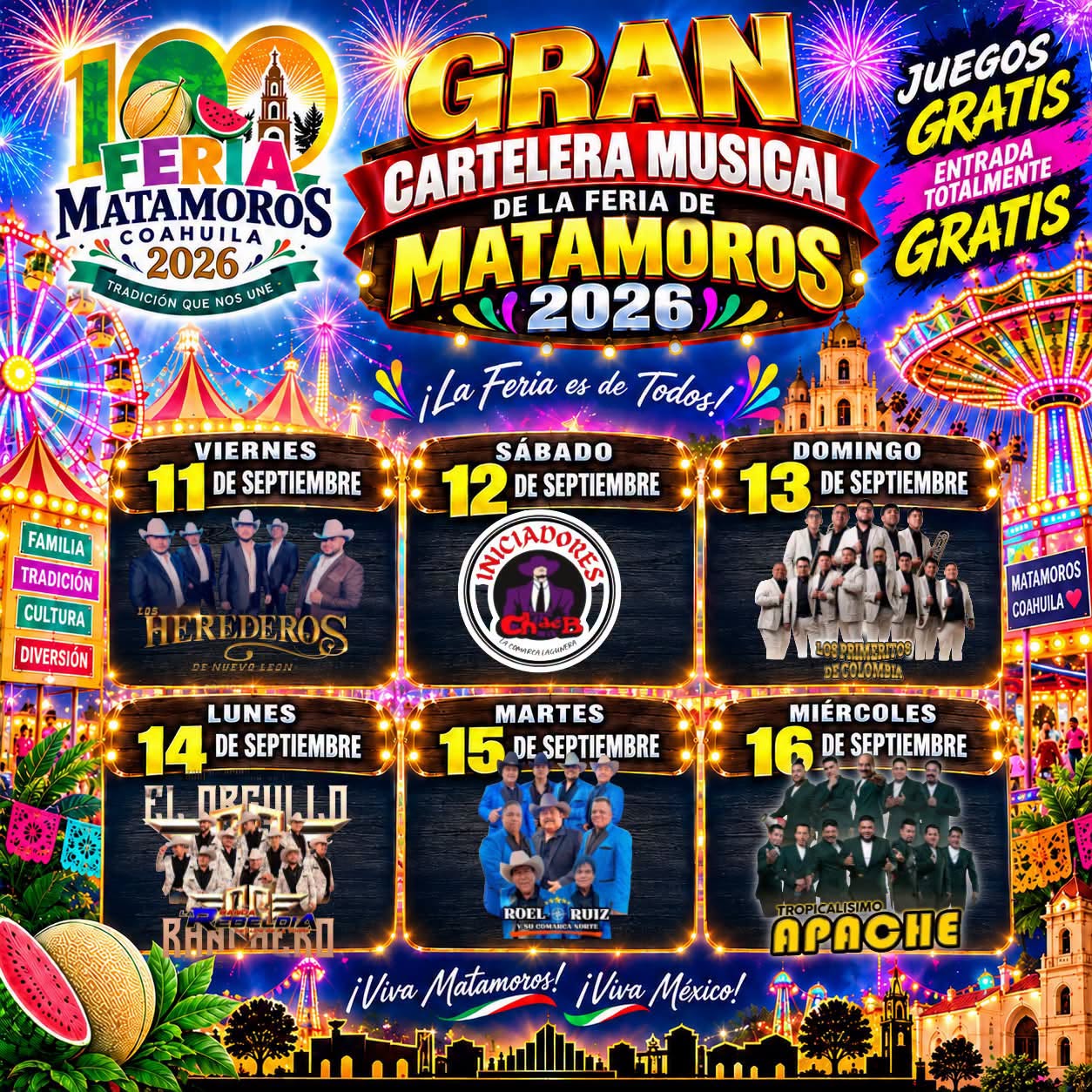 Feria Matamoros coahuila 2026