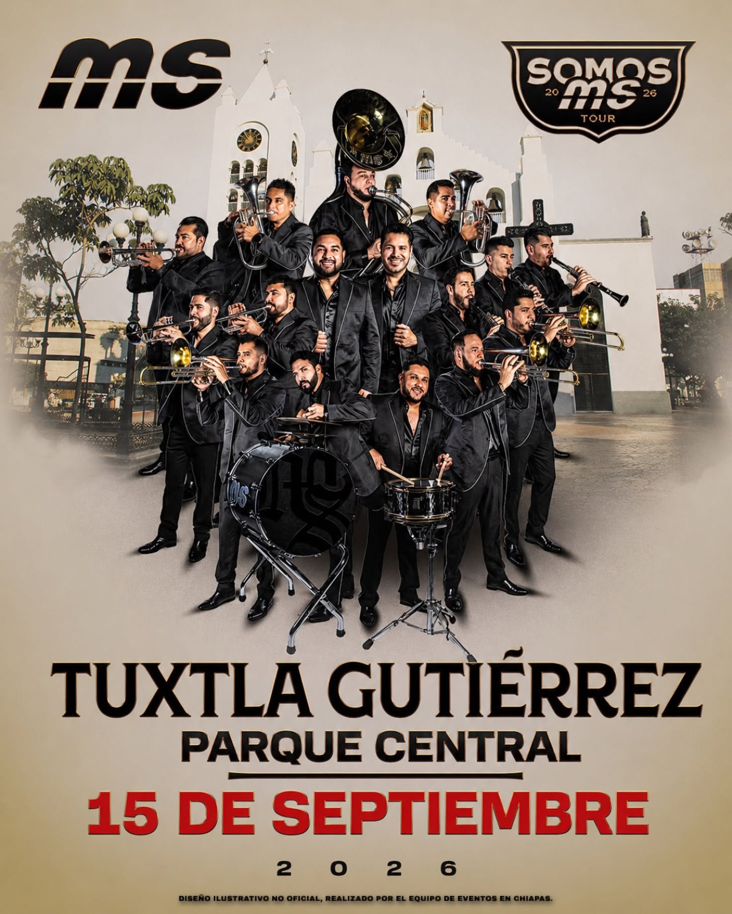 Grito de independencia 2026 tuxtla banda ms